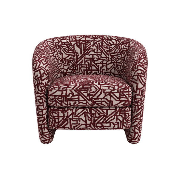 Mantero Armchair (Burgundy)