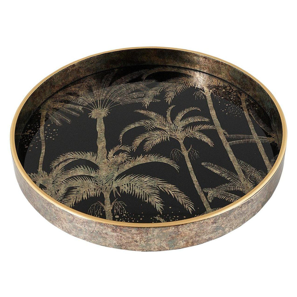 Palm Tree Tray (FCH024) - Mindy Brownes Interiors - Genesis Fine Arts 